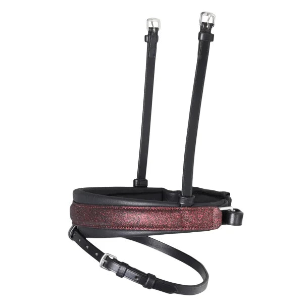 SD Design Hollywood Glamorous Noseband Black/Raspberry Shimmer