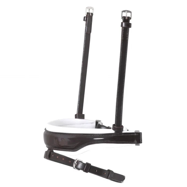 SD Design Noseband Patent Brown/White