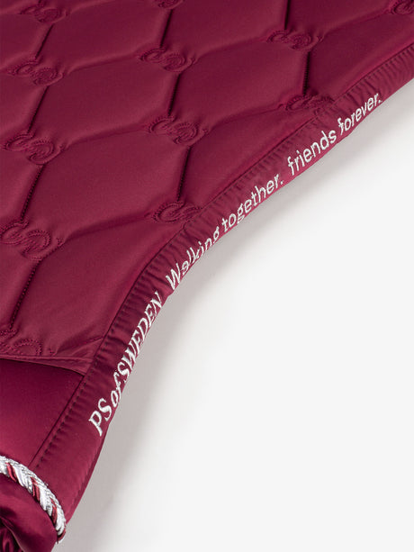 PS of Sweden Signature Dressage Saddle Pad Wine