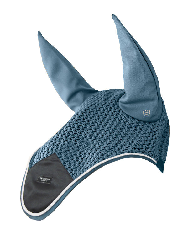 Equestrian Stockholm Ear Bonnet Steel Blue