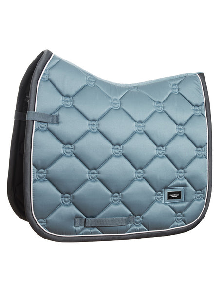 Equestrian Stockholm Dressage Saddle Pad Steel Blue