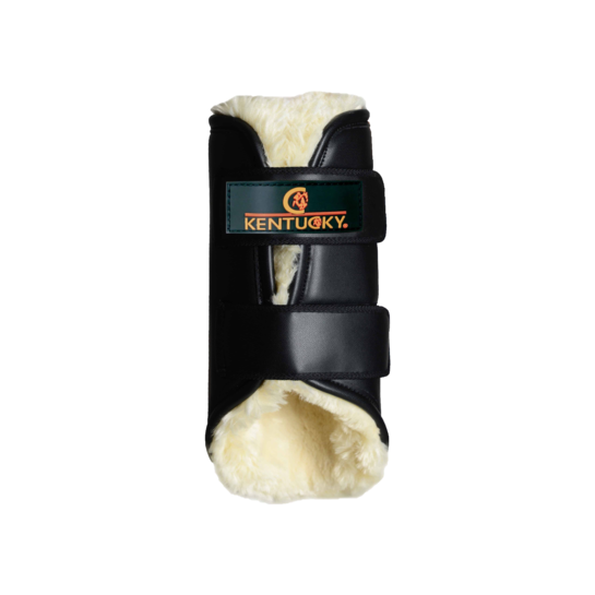 Kentucky Leather Brushing Boots Black