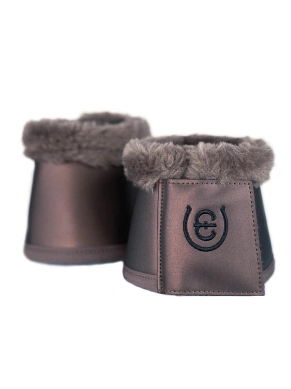 Equestrian Stockholm Fleece Bell Boots Amaranth