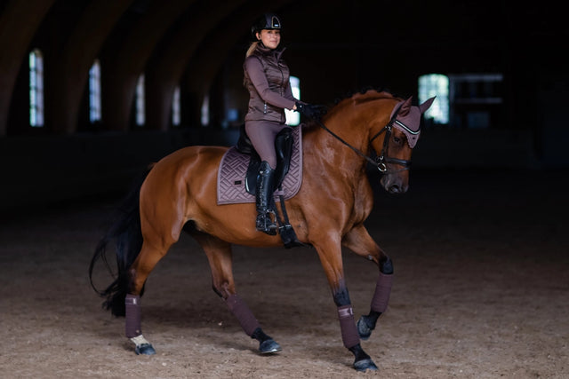 Equestrian Stockholm Ear Bonnet Amaranth