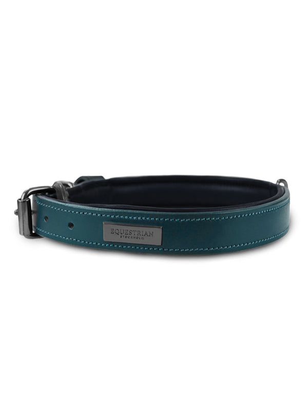 Equestrian Stockholm Dog Collar Aurora Blues