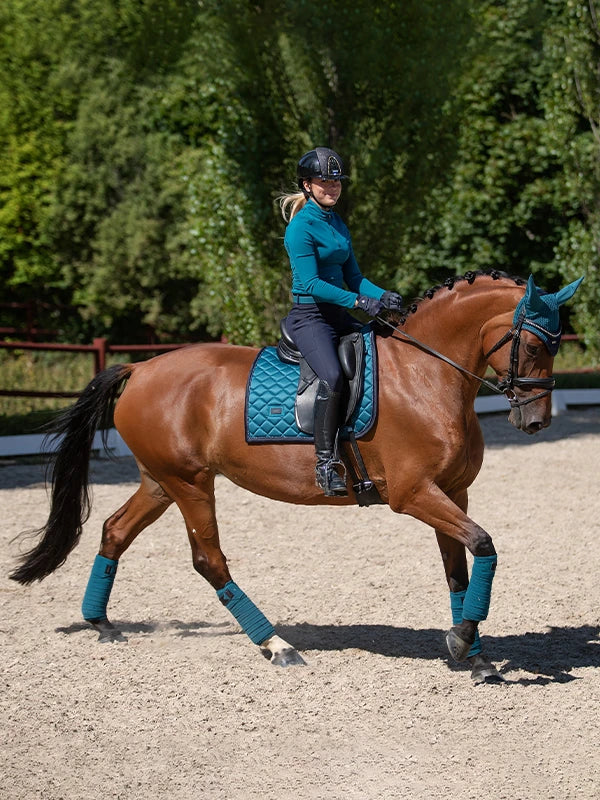 Equestrian Stockholm Dressage Saddle Pad Aurora Blues