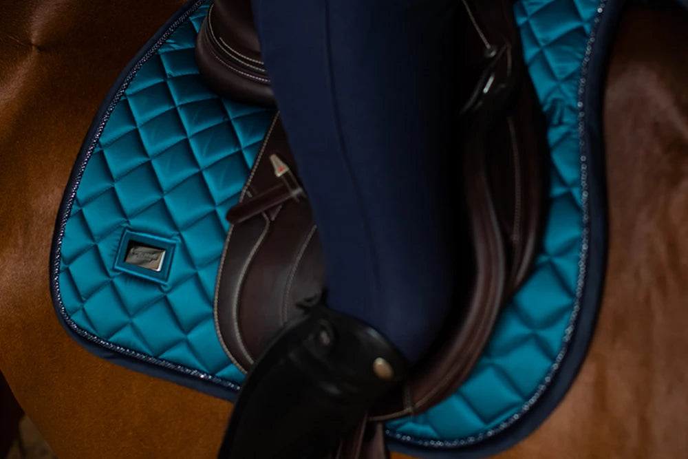 Equestrian Stockholm Jump Saddle Pad Aurora Blues