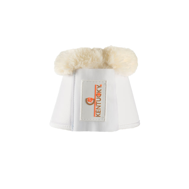 Kentucky Sheepskin Leather Overreach Boots White/Natural