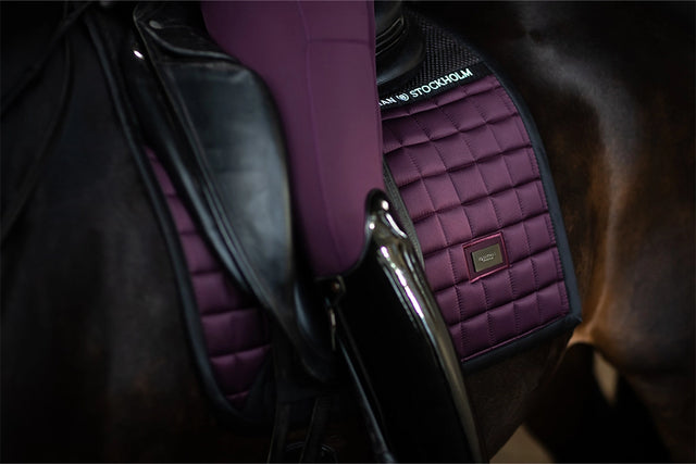 Equestrian Stockholm Dressage Saddle Pad Sportive Black Raven