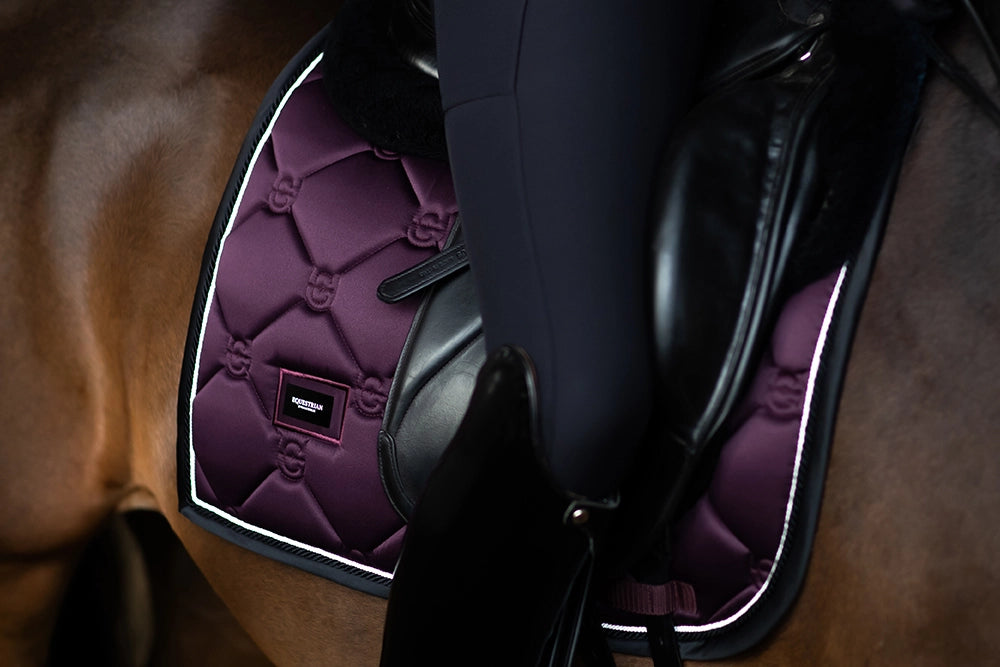 Equestrian Stockholm Dressage Saddle Pad Black Raven