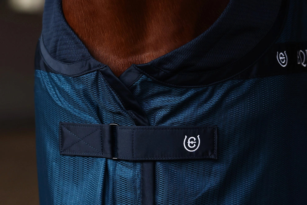 Equestrian Stockholm Cooler Rug Blue Meadow