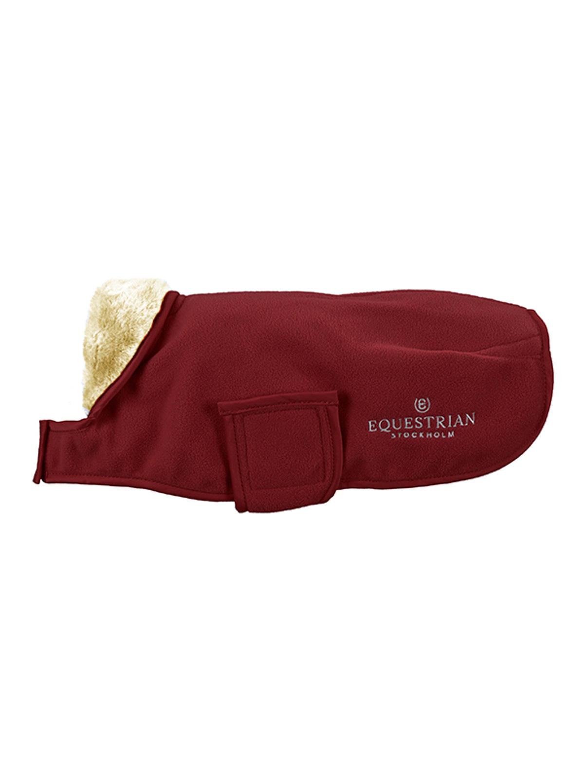 Equestrian Stockholm Fleece Dog Rug Bordeaux