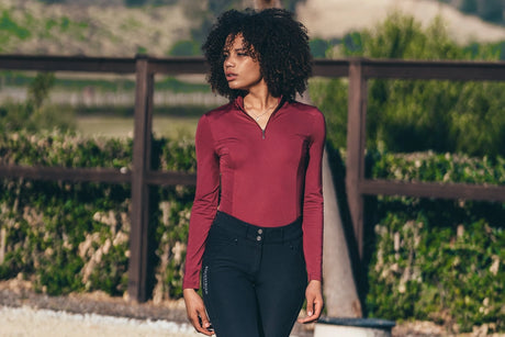 Equestrian Stockholm UV Protection Base Layer Bordeaux