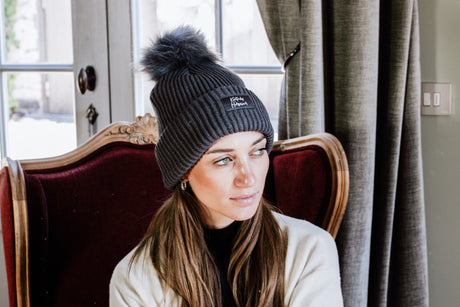 Kentucky Beanie Pompom Grey