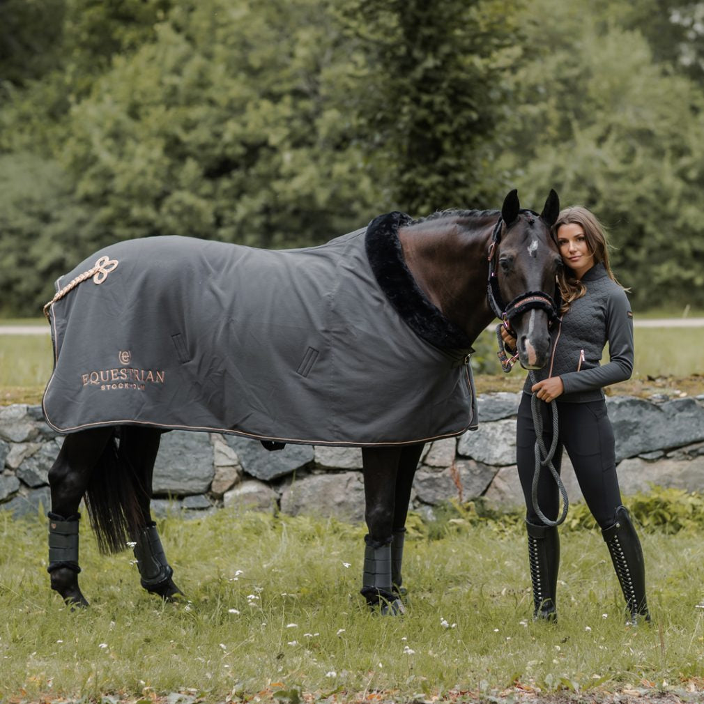 Equestrian Stockholm Fleece Rug Dark Sky