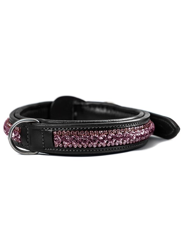 Equestrian Stockholm Dog Collar Orchid Bloom