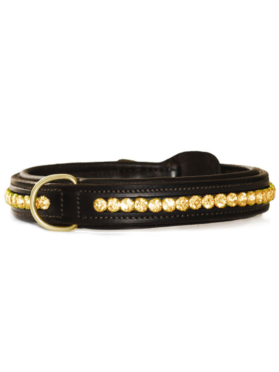 Equestrian Stockholm Dog Collar Pure Gold