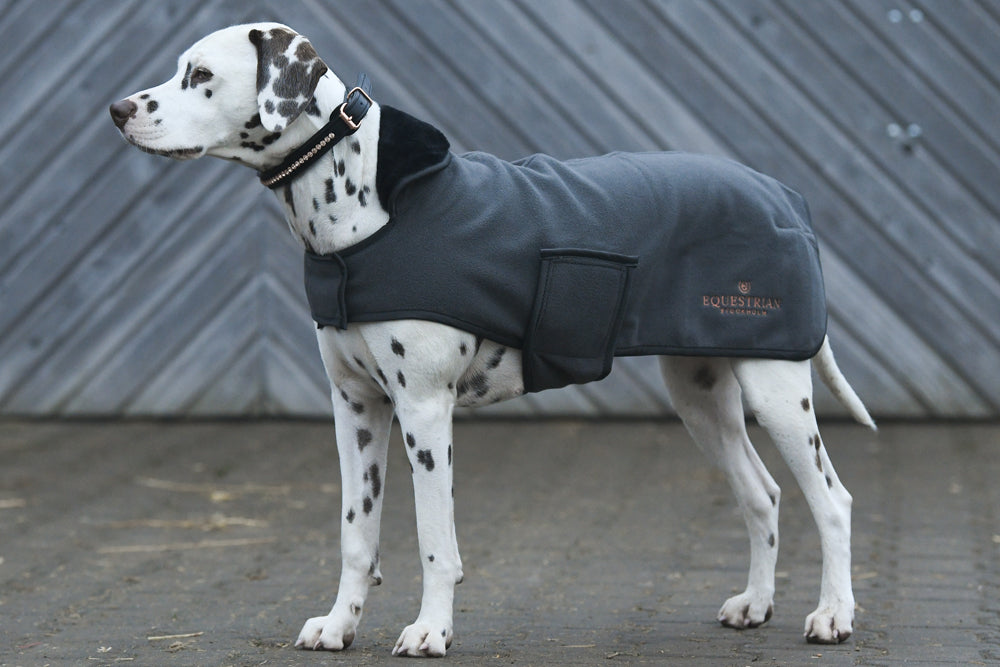 Equestrian Stockholm Fleece Dog Rug Dark Sky