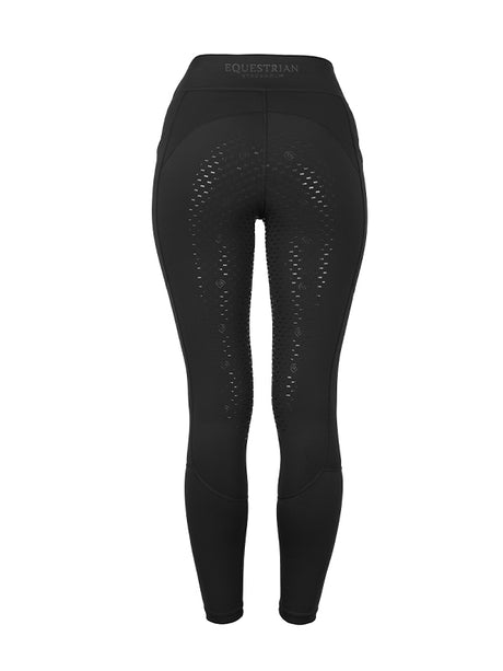 Equestrian Stockholm Movement Dressage Riding Tights Black
