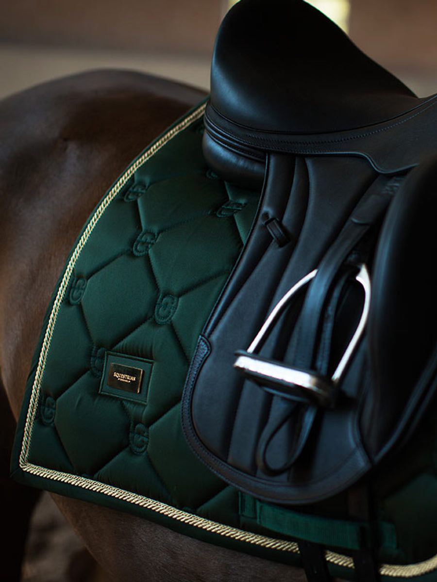 Equestrian Stockholm Dressage Saddle Pad Forest Green