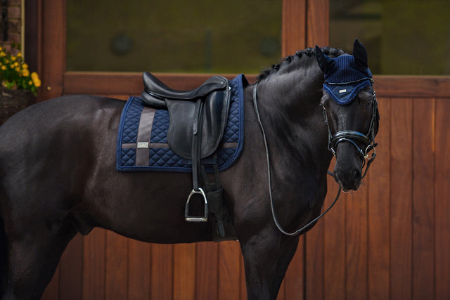 Equestrian Stockholm Dressage Saddle Pad Navy No Boundaries