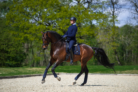Equestrian Stockholm Dressage Saddle Pad Navy No Boundaries