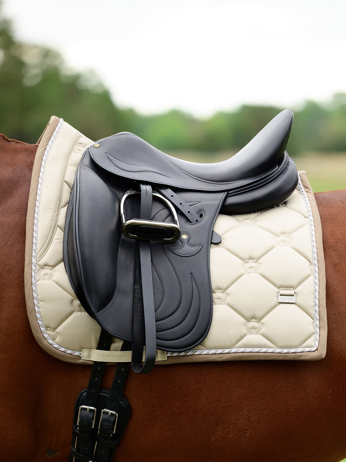 PS of Sweden Monogram Dressage Saddle Pad Sand