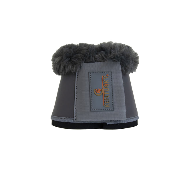 Kentucky Sheepskin Leather Overreach Boots Grey/Grey