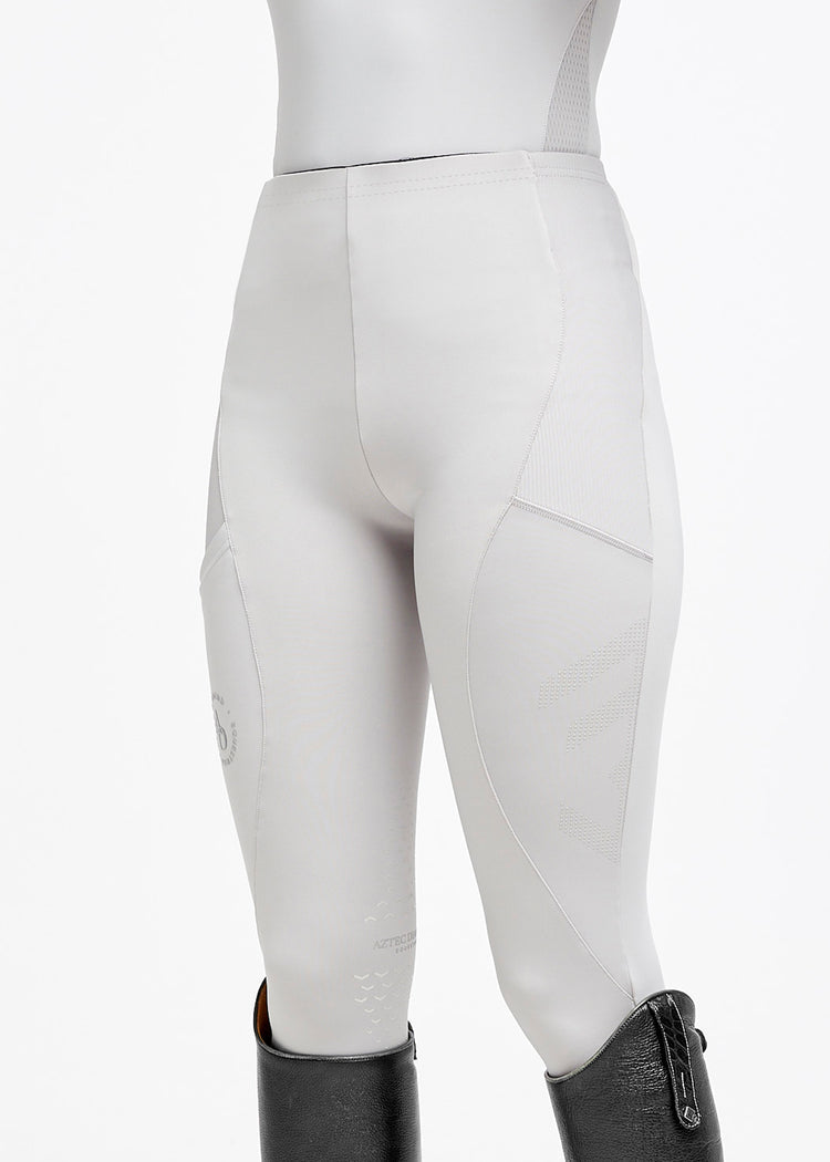 Aztec Diamond Icon Full Seat Riding Leggings Grey