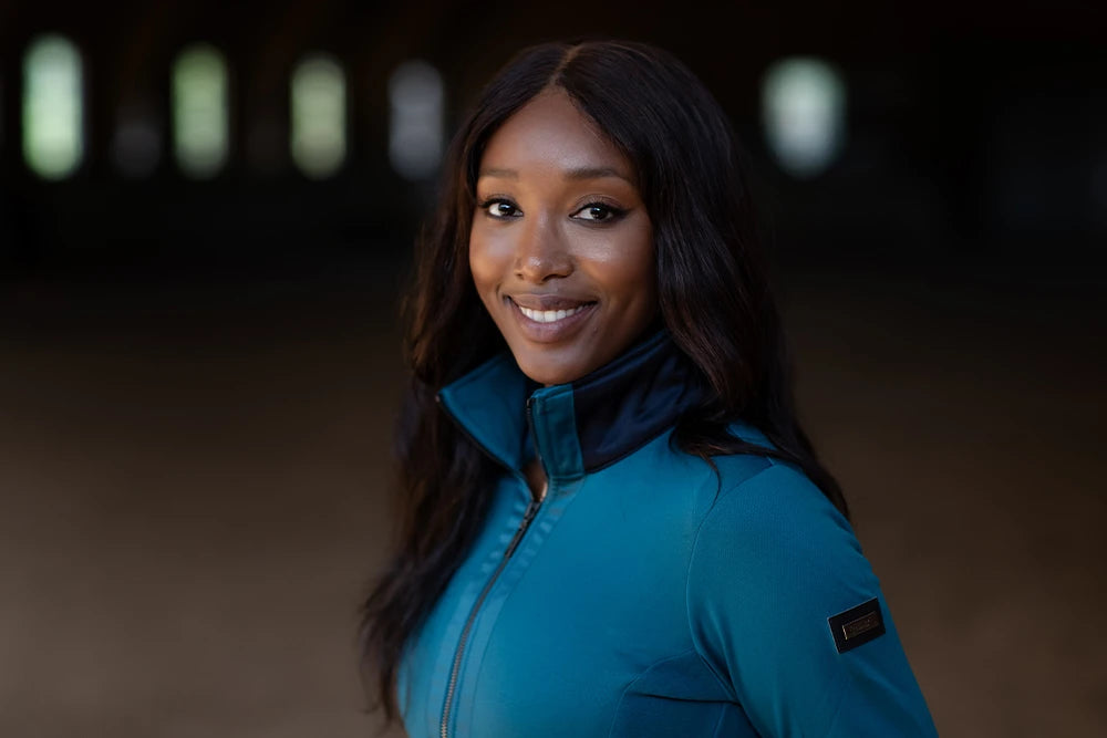 Equestrian Stockholm Fleece Jacket Aurora Blues