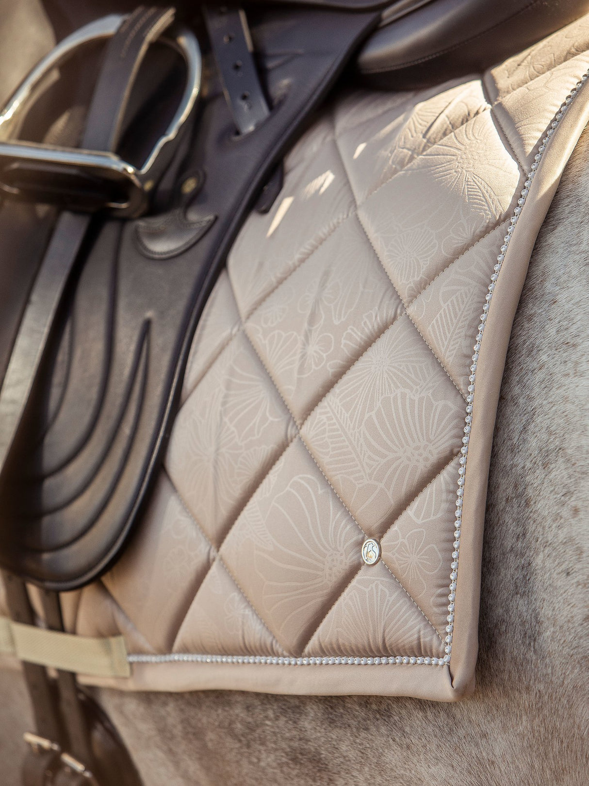 PS of Sweden Floret Dressage Saddle Pad Sand