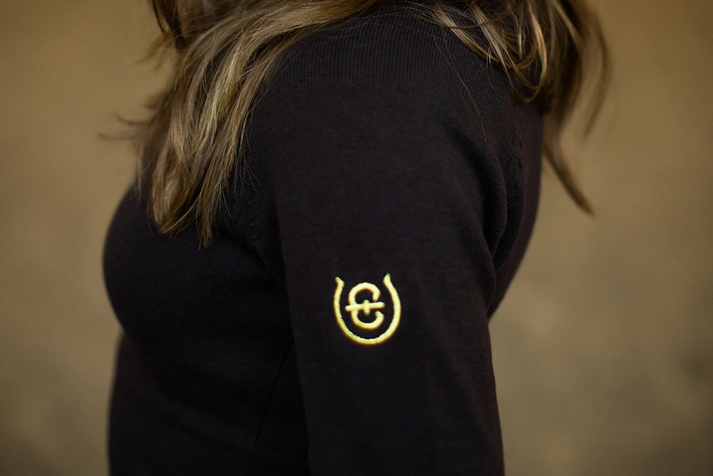 Equestrian Stockholm Knitted Top Golden Brown