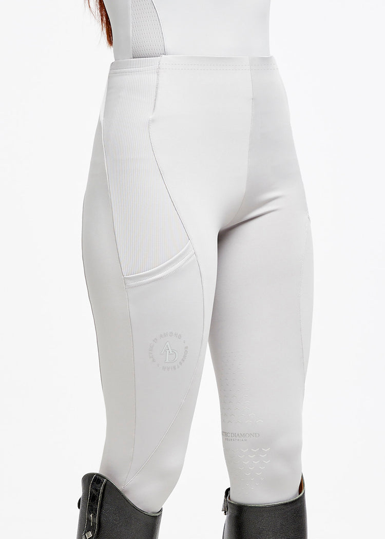 Aztec Diamond Icon Riding Leggings Grey