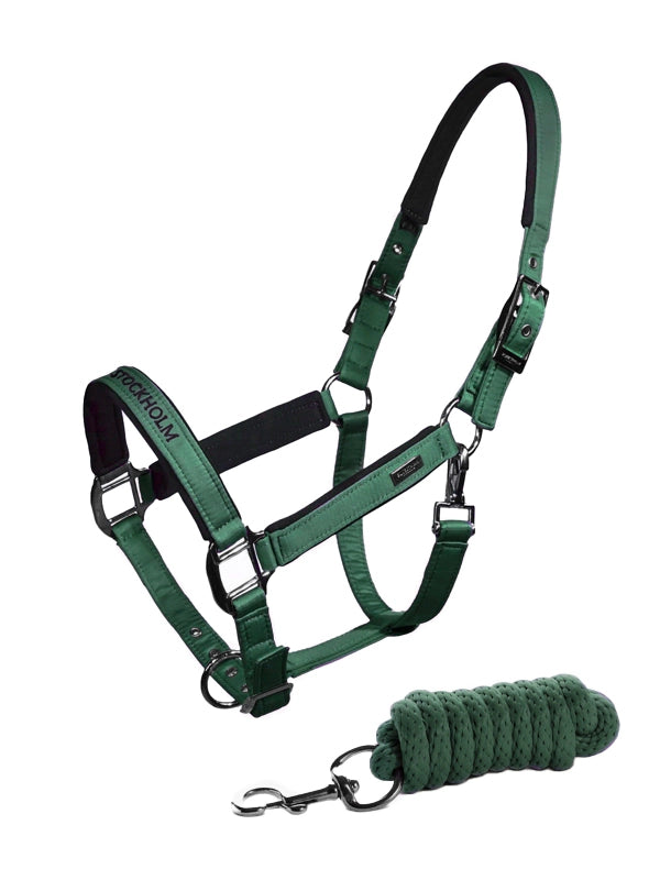 Equestrian Stockholm Halter & Lead Sycamore Green