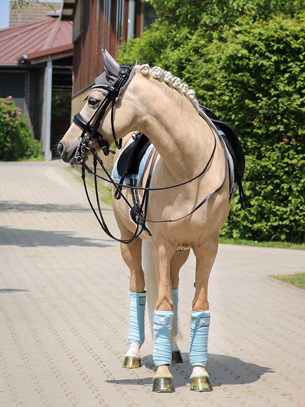 Equestrian Stockholm Dressage Saddle Pad Ice Blue
