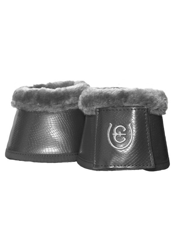 Equestrian Stockholm Fleece Bell Boots Silver Cloud