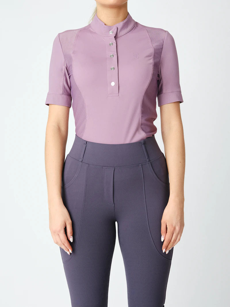 PS of Sweden Cecile Short Sleeve Top Purple Grape