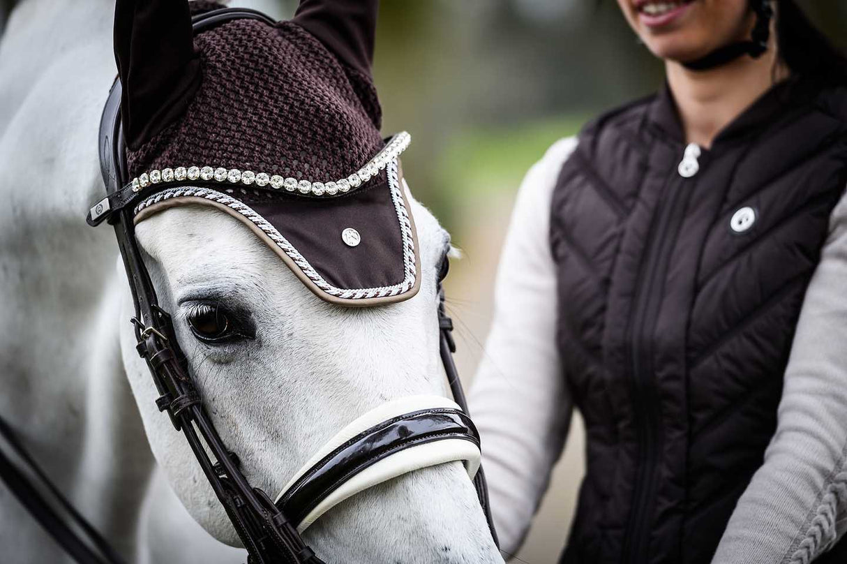 PS of Sweden Monogram Ear Bonnet Chocolate