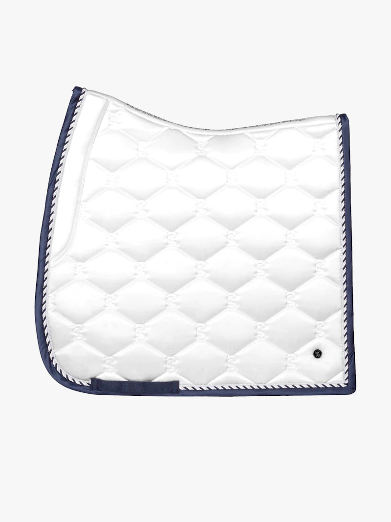 PS of Sweden Signature Dressage Saddle Pad White/Navy