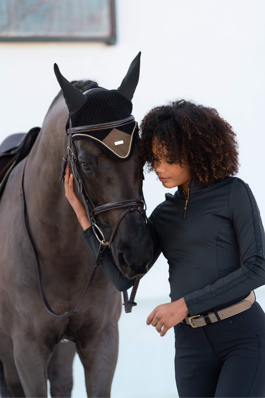 Equestrian Stockholm Ear Bonnet Golden Brass