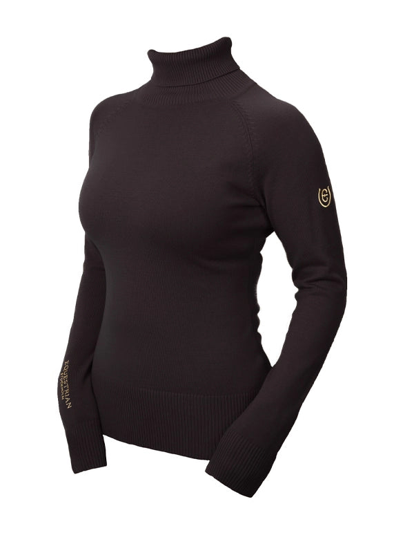 Equestrian Stockholm Knitted Top Golden Brown