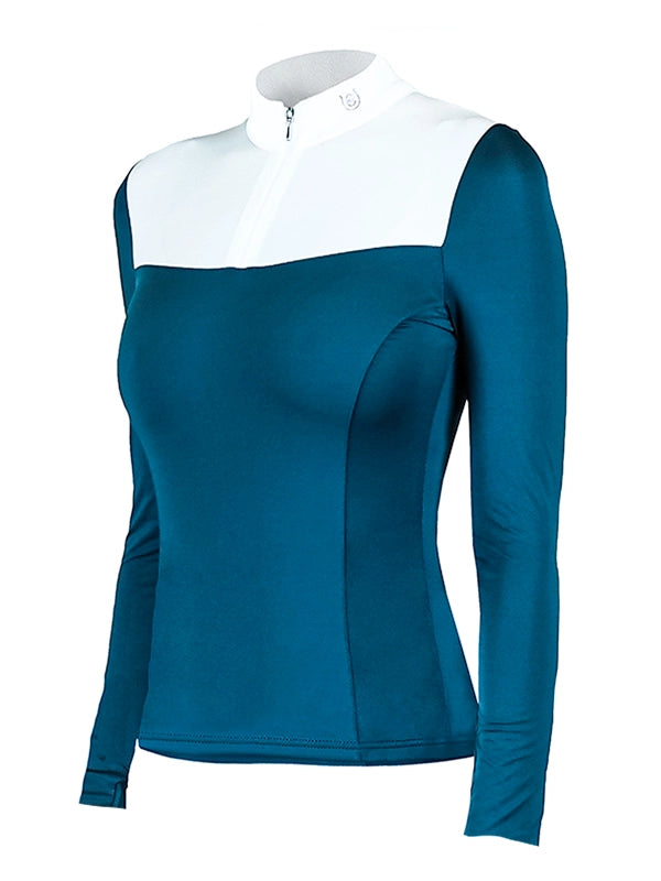Equestrian Stockholm Light Breeze Top Blue Meadow