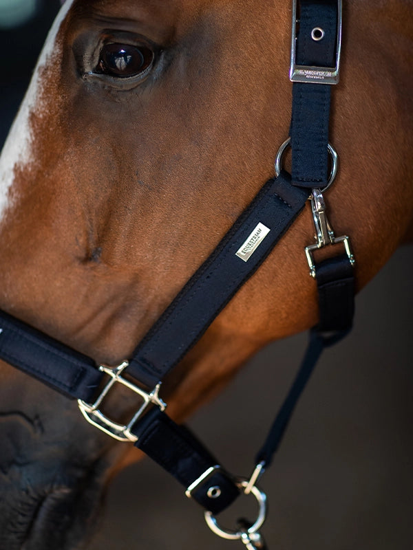 Equestrian Stockholm Clean Halter & Lead Rope Modern Tech Navy