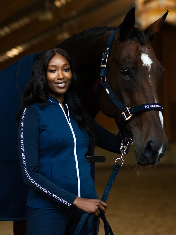 Equestrian Stockholm Power Base Layer Modern Tech Navy