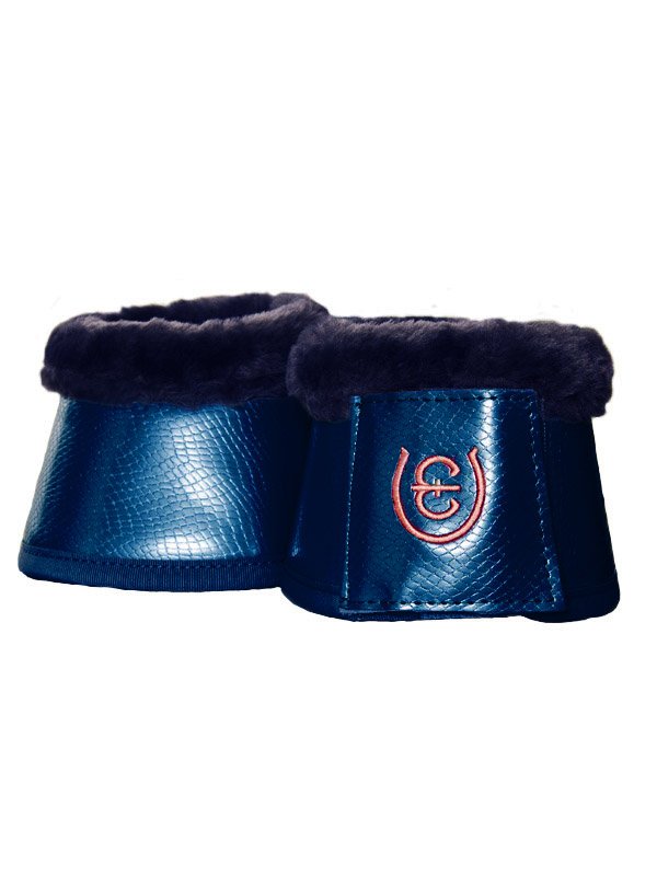 Equestrian Stockholm Fleece Bell Boots Monaco Blue