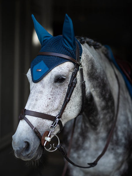Equestrian Stockholm Ear Bonnet Monaco Blue No Boundaries