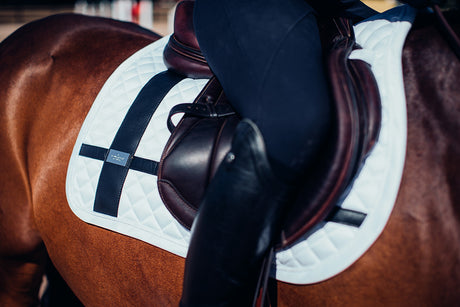 Equestrian Stockholm Jump Saddle Pad No Boundaries White