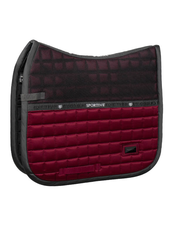 Equestrian Stockholm Dressage Saddle Pad Sportive Dark Bordeaux