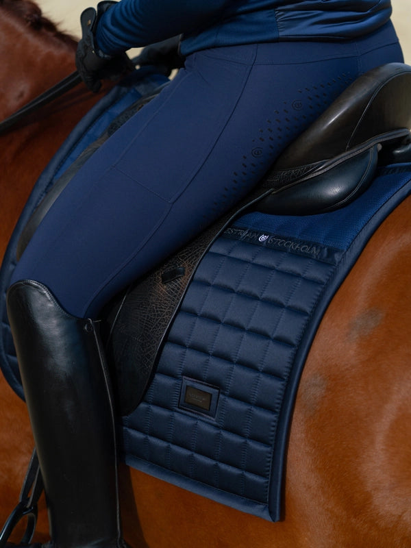 Equestrian Stockholm Dressage Saddle Pad Sportive Navy
