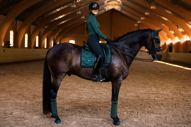 Equestrian Stockholm Dressage Saddle Pad Sycamore Green